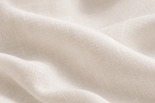 Chemise Viscolinho Manga Longa, cor Off-white, tecido de perto